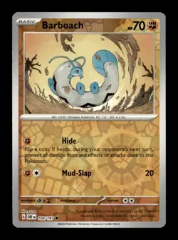 SV03: Obsidian Flames Pokemon TCG Barboach Common Reverse Holo - Image 1