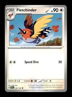 Pokemon TCG SV07: Stellar Crown Fletchinder Common Regular - Image 1