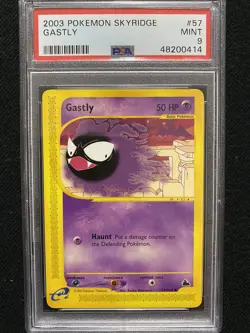 2003 Pokemon Skyridge Gastly 57/144 PSA 9 Mint - Image 1