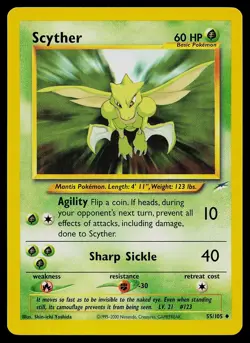 Pokemon Card - Scyther Neo Destiny 55/105 Uncommon - Image 1