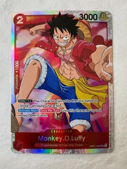 ENG One Piece CCG – Monkey.D.Luffy (OP01-024) SR NM/M Pack Fresh - Image 2