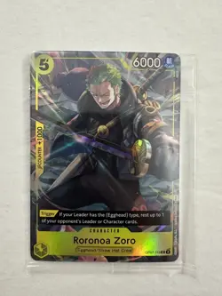 ENG One Piece CCG – Roronoa Zoro (OP07-113) UC NM/M Pack Fresh - Image 1