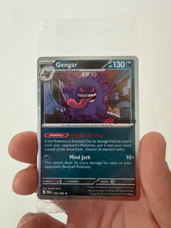 Gengar 050/088 EB Games Promo Pokemon TCG Card SEALED With unique Swirl - Image 1