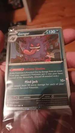Gengar 050/088 EB Games Stamped Holo Promo Pokemon Card Sealed - Image 2