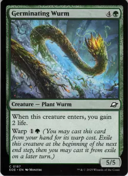 Germinating Wurm C Edge of Eternities 187 NM MTG - Image 1