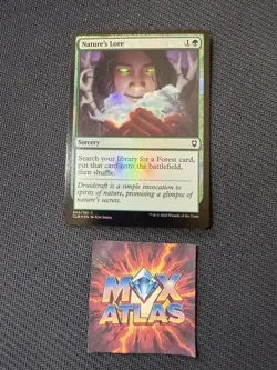 MTG - Nature's Lore (244/1080) Commander Legends Battle for Baldur's Gate FOIL - Image 1