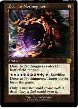Door to Nothingness 14 R The Brothers' War: Retro Frame Artifacts NM MTG - Image 1