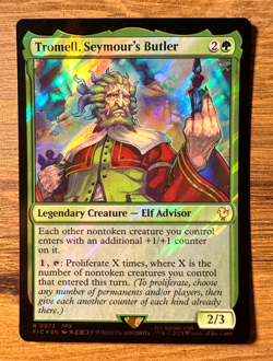 Magic MTG Final Fantasy Tromell Seymour's Butler #73 *SURGE FOIL* Rare Commander - Image 1