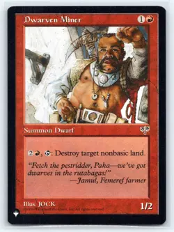 MTG NM Normal Dwarven Miner U The List Reprints - Image 1