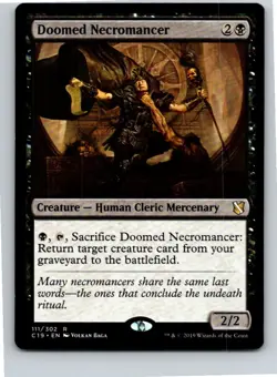 Magic the Gathering Doomed Necromancer Commander 2019 111 MTG Free Shipping! - Image 1
