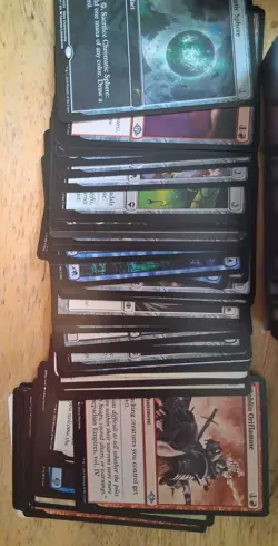 Magic: the Gathering 50 Different Artifact & Enchantment Cards W/ Plastic Case - Image 4