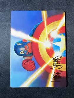 Magic: The Gathering Marvel Super Heroes Art Series Captain's Defense 41/45 EN - Image 2