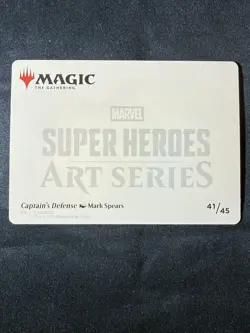 Magic: The Gathering Marvel Super Heroes Art Series Captain's Defense 41/45 EN - Image 4