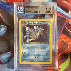 Pokemon TCG Team Rocket Dark Gyarados 8/82 1st Edition Holo Eng BGS 7.5 - Image 1