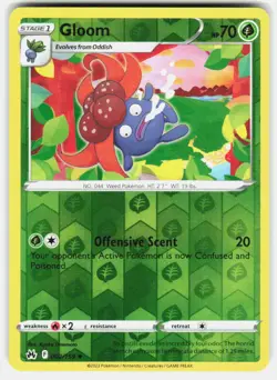 GLOOM 002/159 UNCOMMON CROWN ZENITH POKEMON REVERSE HOLO NM/M - Image 1