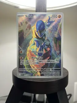 Pokemon TCG Sawk 130/086 Illustration Rare Sv: White Flare - Image 1