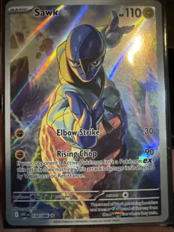Pokemon TCG Sawk 130/086 Illustration Rare Sv: White Flare - Image 2