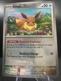 Eevee (Poke Ball Pattern) 074/131 Prismatic Evolutions Pokemon Near Mint - Image 1