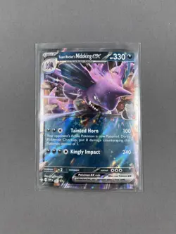 Team Rocket's Nidoking ex 217 Promo Scarlet & Violet Pokemon NM - Image 1