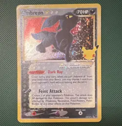 Umbreon Holo Rare 17/17 POP Series 5 70 HP Pokemon TCG Celebrations - Image 1