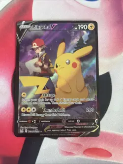 Pokemon TCG Pikachu V TG16/TG30 Lost Origin SWSH11 Full Art Holo UR EN - Image 1