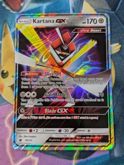 Kartana GX 70/111 Holo GX Rare Crimson Invasion Holo NM - Image 1