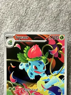Pokemon TCG Mega Evolutions Ivysaur Illustration Rare Card 134/132 NM - Image 4