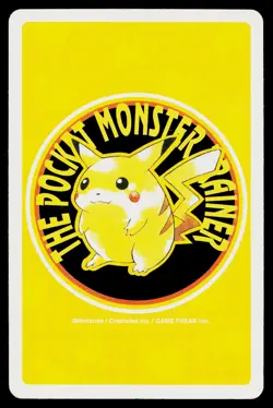 Poliwrath 3 of Hearts Pokemon Yellow Deck Playing Cards Heavily Played - Image 2