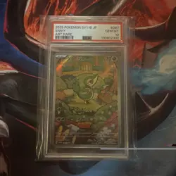 PSA 10 GEM MINT JAPANESE POKEMON 2025 Snivy 087/086 Scarlet Violet Black SV11B - Image 1