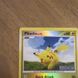 Pikachu 70/100 Reverse Holo Platinum Stamped Pokemon Cards LP - Image 2