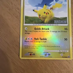 Pikachu 70/100 Reverse Holo Platinum Stamped Pokemon Cards LP - Image 4