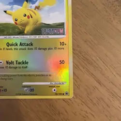 Pikachu 70/100 Reverse Holo Platinum Stamped Pokemon Cards LP - Image 5