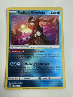 TCG POKEMON RADIANT GRENINJA HOLO 046/189 ASTRAL RADIANCE - Image 1