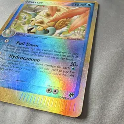 Nintendo Pokemon TCG EX Sandstorm Omastar 19/100 Reverse Holo Rare ENG 2003 - Image 2