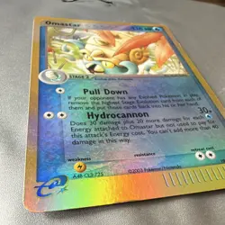 Nintendo Pokemon TCG EX Sandstorm Omastar 19/100 Reverse Holo Rare ENG 2003 - Image 3