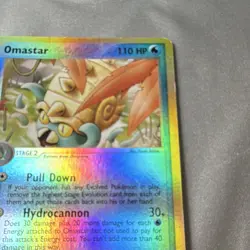 Nintendo Pokemon TCG EX Sandstorm Omastar 19/100 Reverse Holo Rare ENG 2003 - Image 4