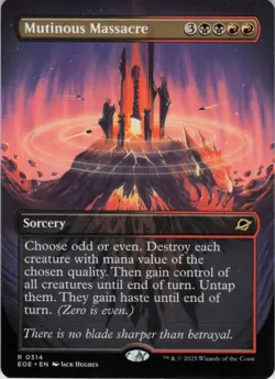 Mutinous Massacre (Borderless) R Edge of Eternities 314 NM Normal MTG - Image 1