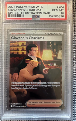 PSA 10! Pokemon SV Scarlet Violet 151 SIR Giovanni's Charisma 204/165 - Image 1