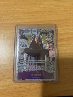 One Piece OP-16 Sakazuki Manga Alt Art Super Rare English Near Mint - Image 1