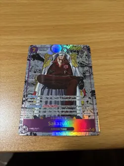 One Piece OP-16 Sakazuki Manga Alt Art Super Rare English Near Mint - Image 5