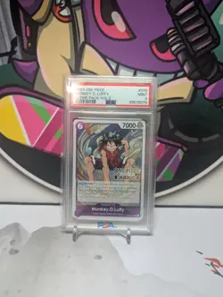 PSA 9 MONKEY D. LUFFY Judge Pack Vol. 2 OP03-070 One Piece Promo Gear Two Luffy - Image 1