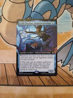 Lady Octopus Inspired Inventor Extended Art Non Foil Rare MTG Marvel Spiderman - Image 1