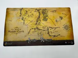 Middle Earth Lord Of The Rings Gaming/Desk Mat Pad LOTR MTG Map 23.5”x14”2017 - Image 1