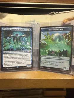 MTG Spider-Man Marvel Mysterio Master of Illusion + Illusion Villain Token Rare - Image 1