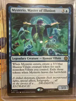MTG Spider-Man Marvel Mysterio Master of Illusion + Illusion Villain Token Rare - Image 2