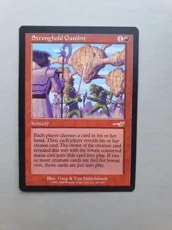 Stronghold Gambit , MTG Nemesis (2000). Rare Red Sorcery NM - Image 1