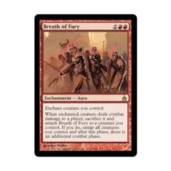 WOTC MtG Ravnica Breath of Fury (R) NM - Image 1