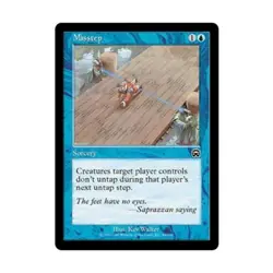 WOTC MtG Mercadian Masques Misstep (C) (Foil) NM - Image 1
