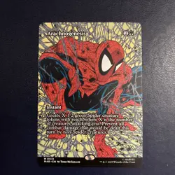 Arachnogenesis (Borderless) Mythic MTG Spider-Man Eternal On Hand - Image 1
