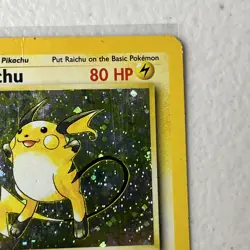 Raichu 16/130 Base Set 2 Holo Rare Pokemon TCG Vintage WOTC - Image 5